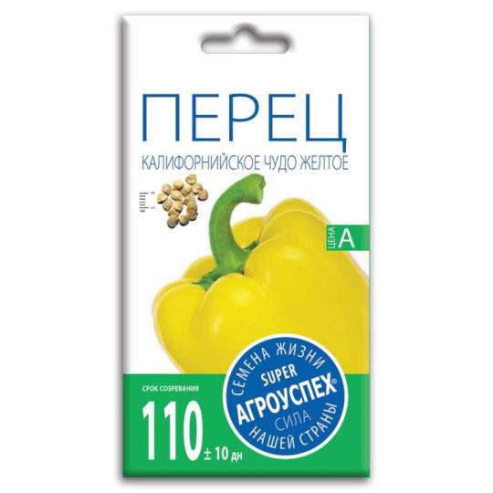 Семена Перца "Калифорнийское чудо" желтое